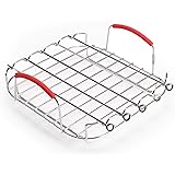 Instant Vortex Official Grill and Lifting Rack with Skewers, 6-Piece, Stainless Steel