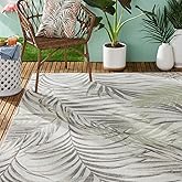 Tommy Bahama Malibu Palm Springs Coastal Indoor/Outdoor Area Rug, Ivory/Green, 5'3"x7'3"