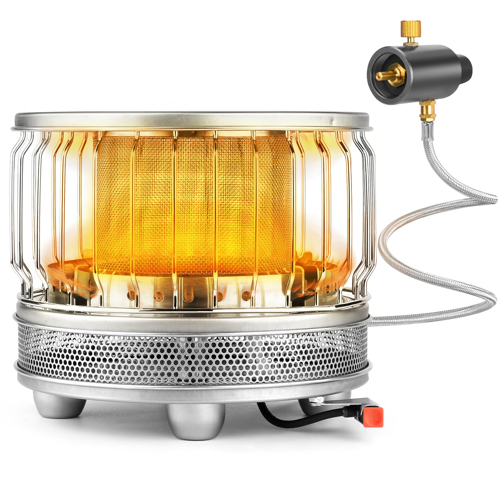 Photo 1 of Outdoor Camping Heater for Tents, 13500 BTU Tent Heater Stove for Camping with Windscreen, 2-in-1 Propane Heaters Indoor Gas Stove for Outside, Hiking, Ice Fishing