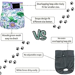 Grecle Washable Female Dog Diapers - Premium