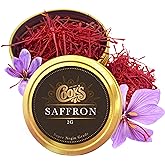Cook's Premium Super Negin Grade Saffron Threads, 2 Grams | Dark red strands for paella, risotto, biryani &amp; tea; no additives, GMOs or preservatives