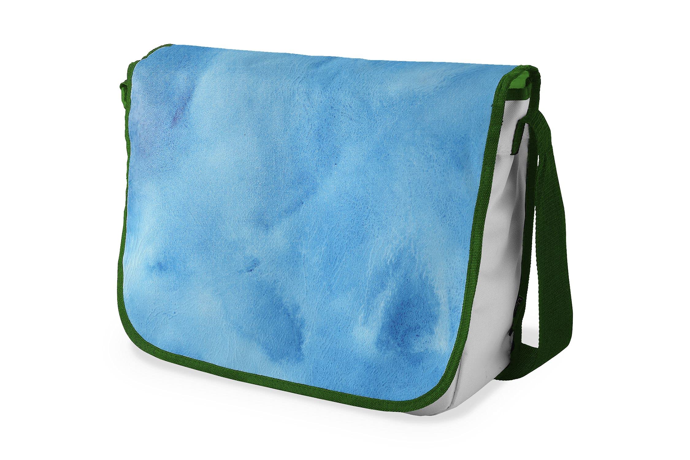 Bonamaison Digitally Printed Messenger School Bag with Khaki Strap for Students, Cross Body Bag, Courier Bag, Shoulder Bag for School, Back to School, Size: 29x36 Cm