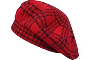ZLYC Womens French Beret Hat Reversible Knitted Thickened Warm Cap for Ladies Girls