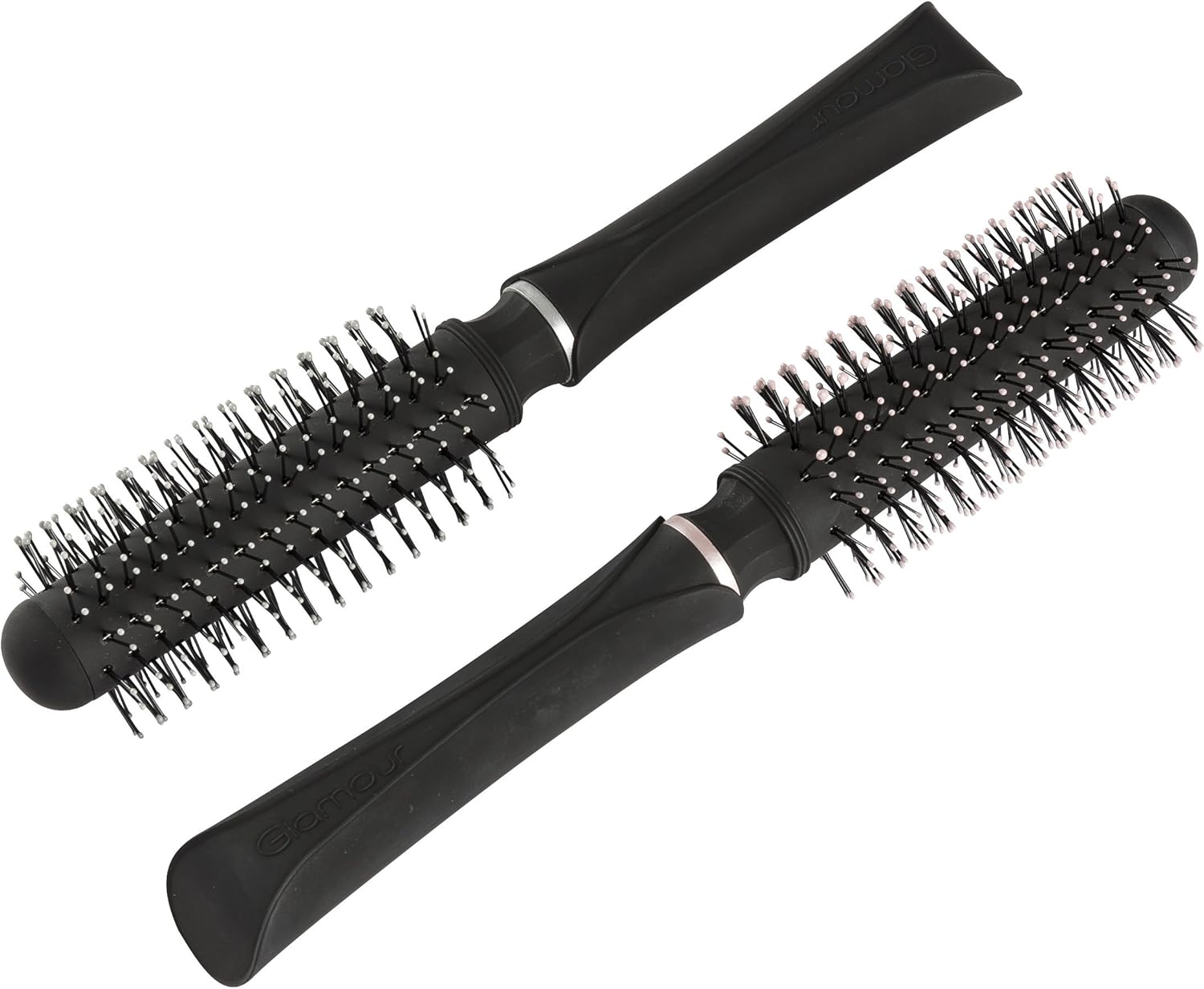 Glamour Studio Round Brush Anti-Bacterial Tips (Assorted Colours), Black, Pack of 1 - Image 3