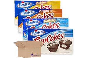 Tribeca Curations | Cupcake Lovers Snack Cake Variety Pack Includes Chocolate, Birthday, Orange and Golden | 32 Count