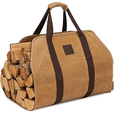 Bolsa Transportadora De Leña Para Leña, Lona, Resistente A L | Cuotas Sin Interés