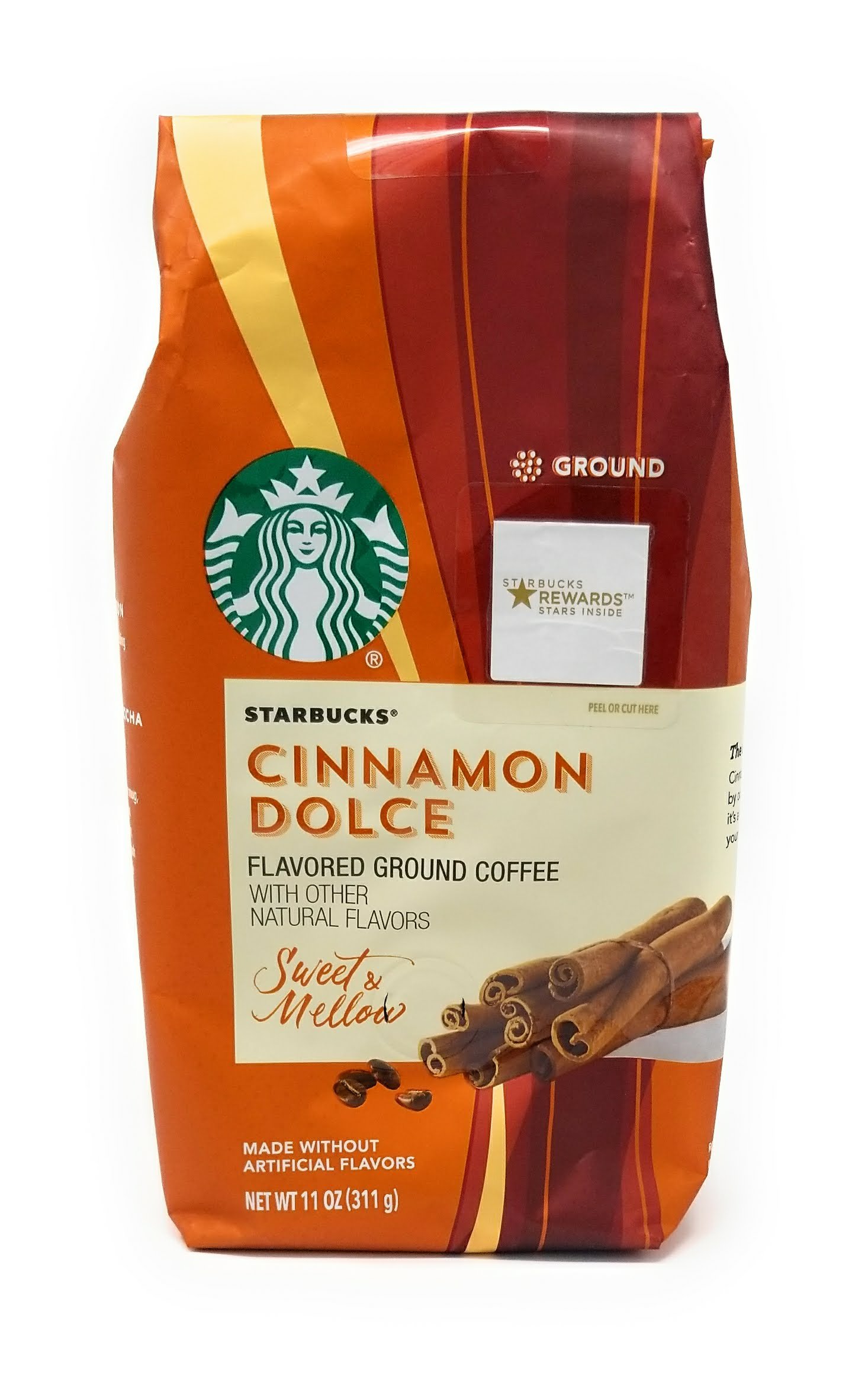 Starbucks Natural Fusions Ground Coffee, Caramel Flavored