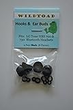 Wildtoad &reg; Black Plastic Hooks and Earbuds for LG Tone HBS- 700, HBS 730