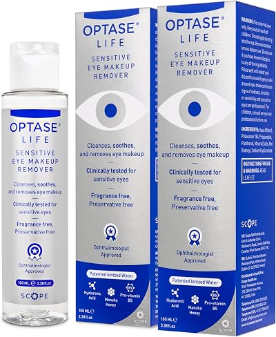 Optase Life Sensitive Eye Makeup Remover - Oil-Free Non-Greasy 2 Pack