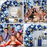 FlixCart Blue Balloons Arch Kit 101 Pcs Navy Gold DIY Garland Kit view 8