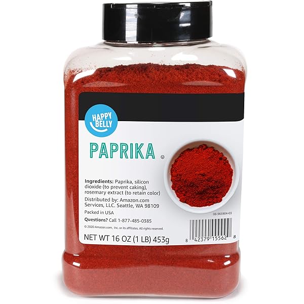AMAZON BRAND – HAPPY BELLY PAPRIKA, 16 OUNCE...