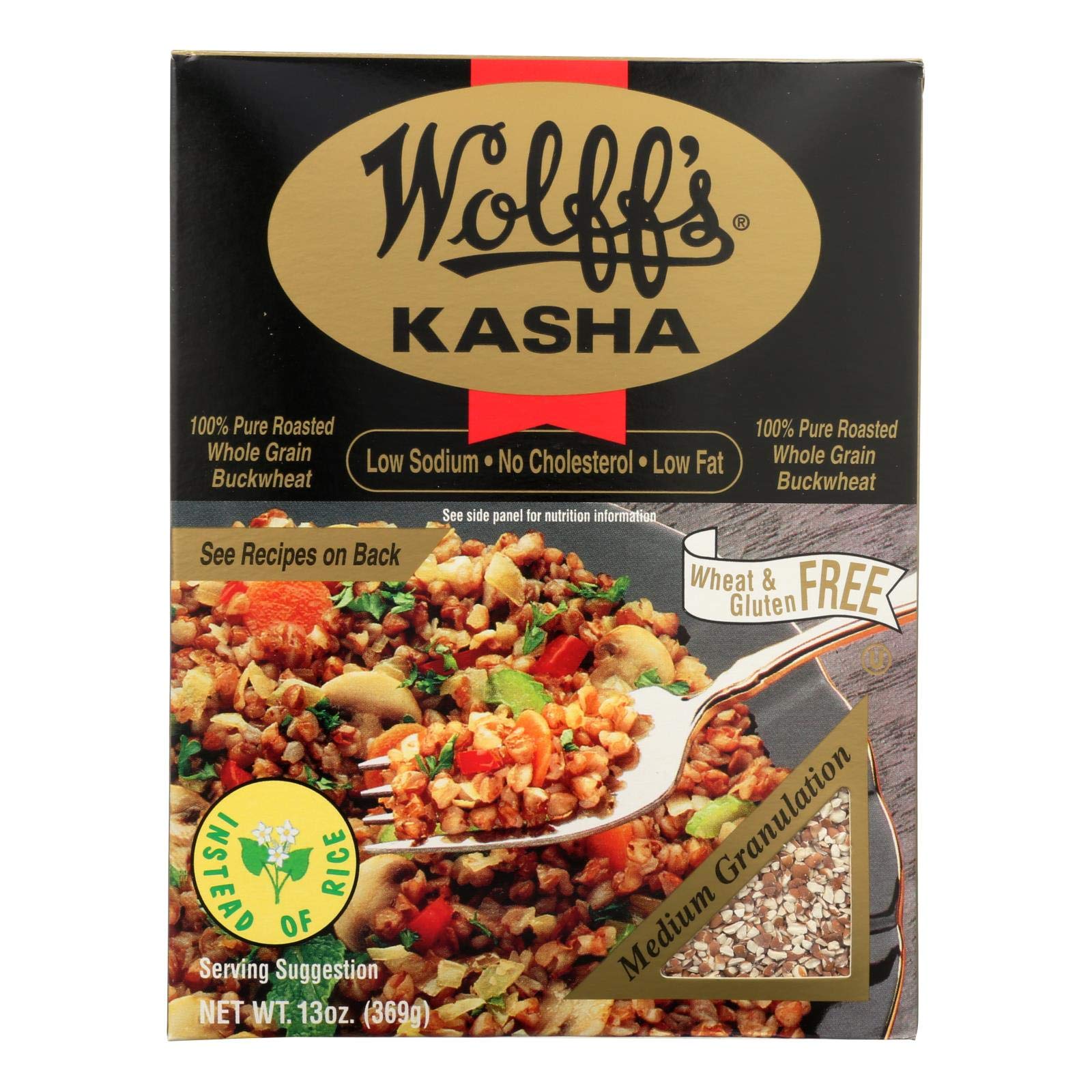 Wolff’s Kasha, Medium, 13-Ounce Boxes (Pack of 12)