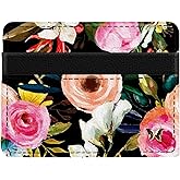 Monarque RFID Slim Wallet (Floral On Black)