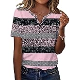 Zeagoo Womens Summer Tops Casual Short Sleeve V Neck Shirts Business Dressy Work Blouses