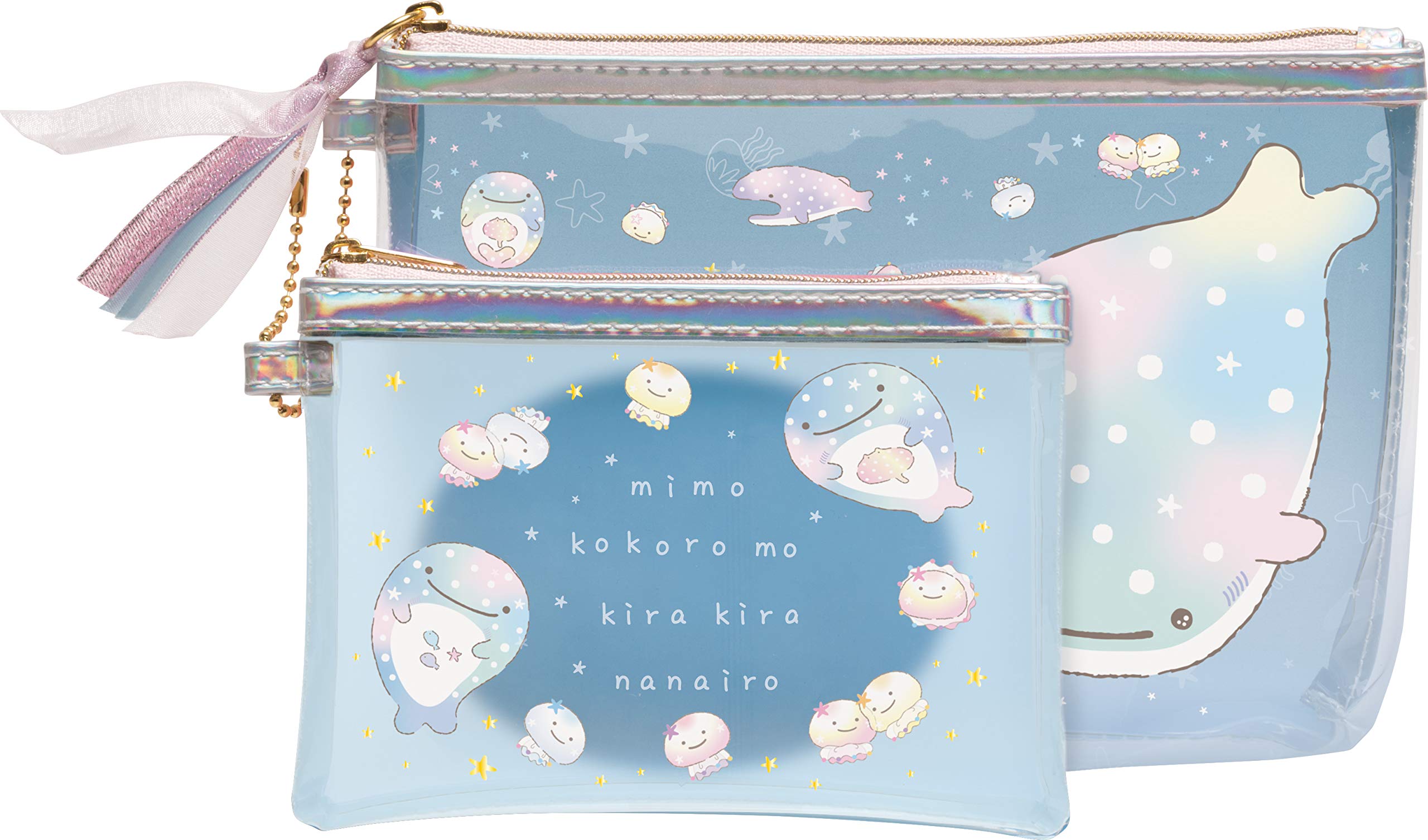 San-X Jinbesan Cosmetic Clear Pouch Set CU69501