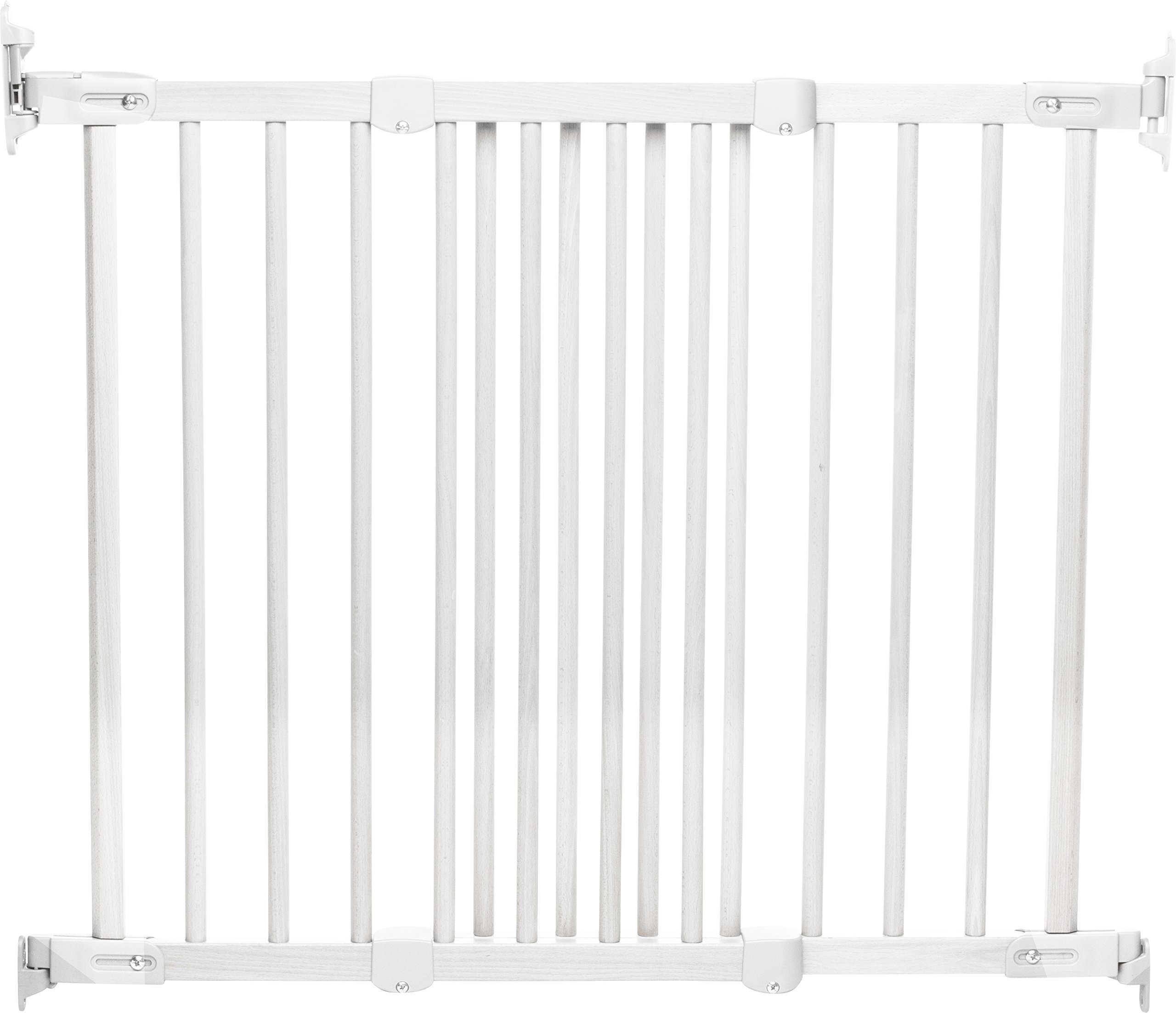 BabyDan Flexifit Wooden Safety Gate (White)