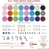 Dazhqp 4mm Glass Seed Beads Kit, 24 Colors for Jewelry Making view 3
