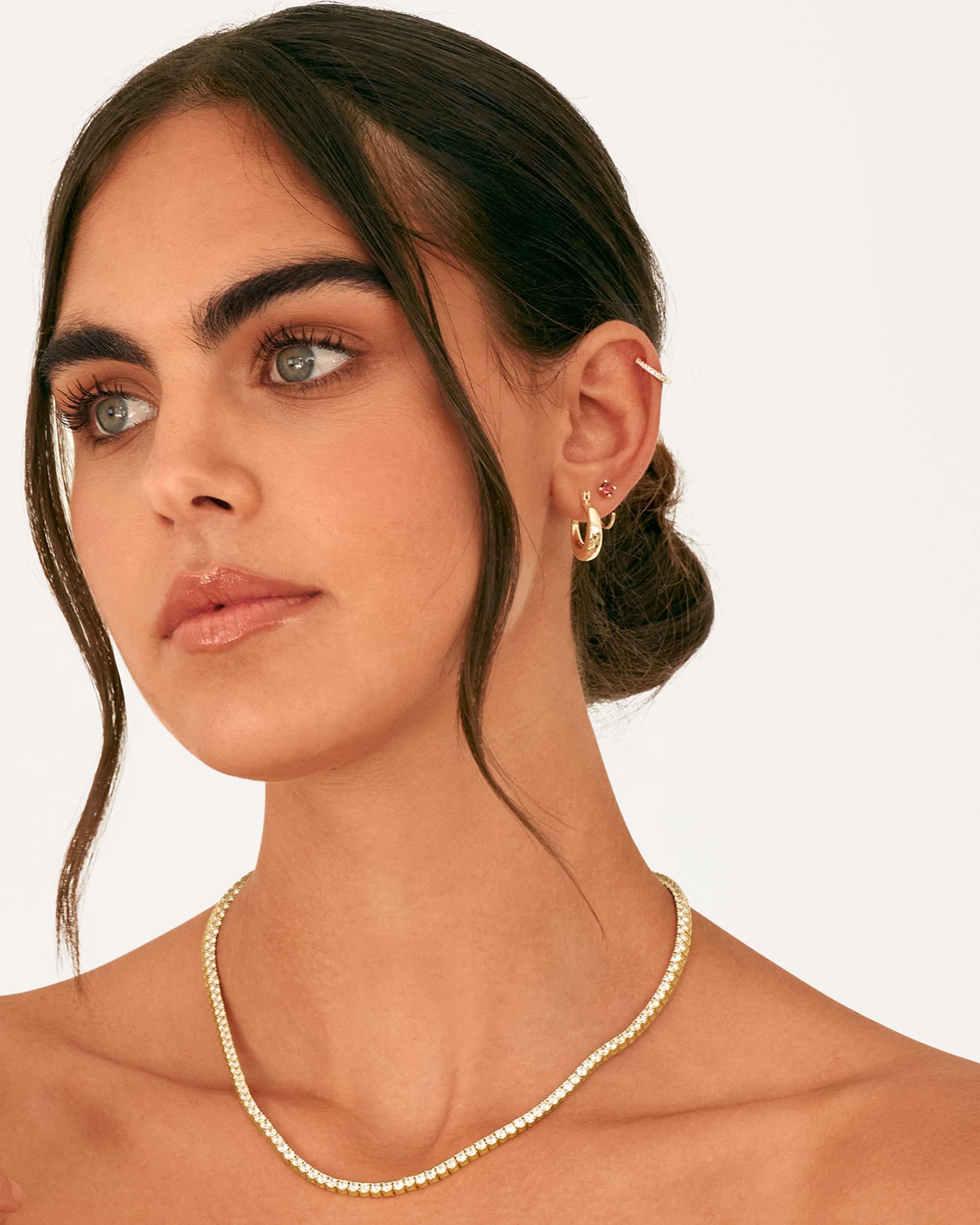 Simulated Diamond Tennis Necklace