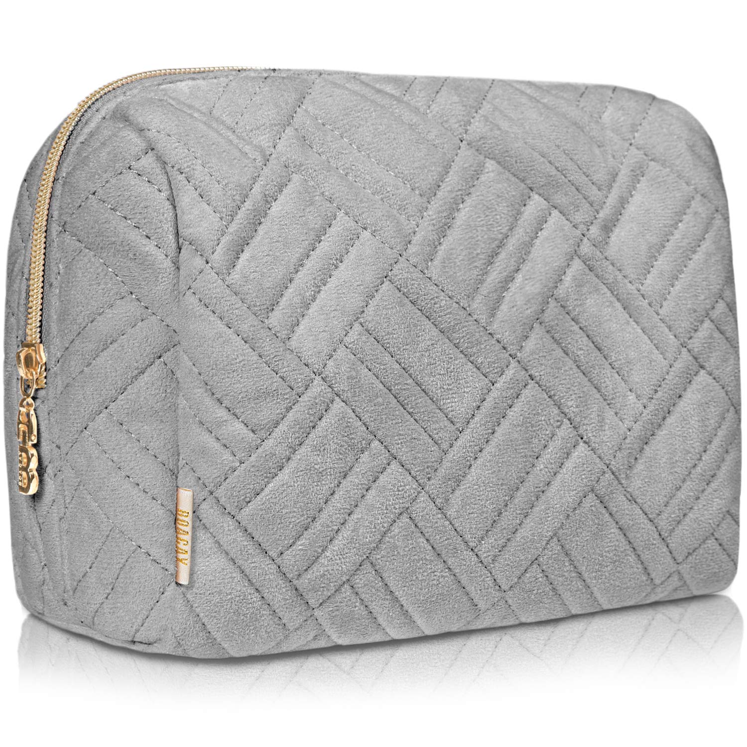 BOACAY Large Makeup Bag, Travel Cosmetic Pouch for Women, Girls & Kids, Make up Bag & Organiser for Purse, Portable Case for Toiletries, Brushes