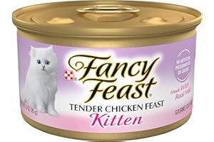 Purina Fancy Feast Kitten Tender Chicken Feast Wet Kitten Food Pate - (Pack of 24) 3 oz. Cans