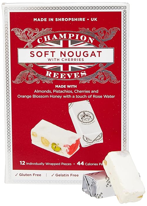 Champion & Reeves, Soft Nougat with Italian Cherries, 12 count