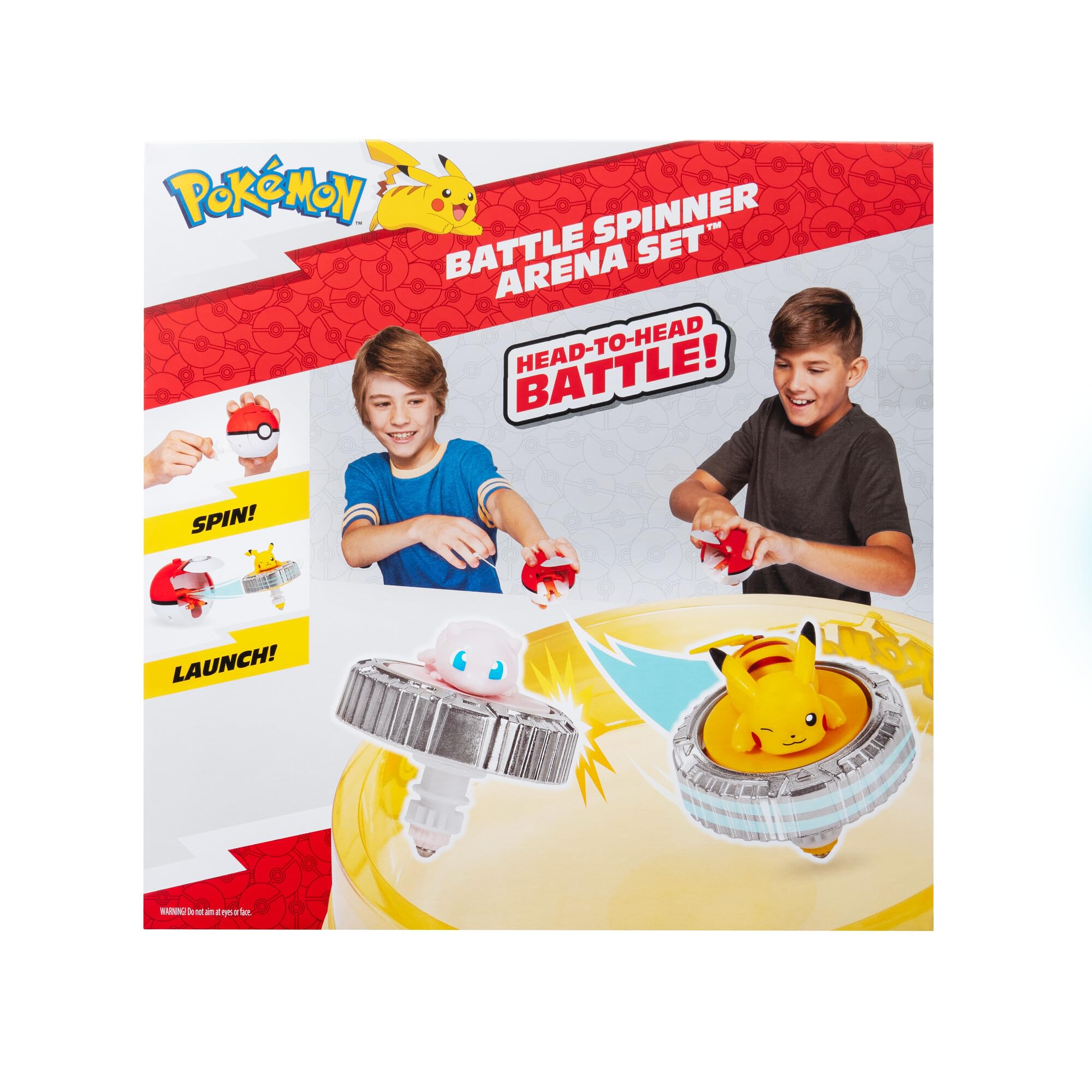 Pokémon Battle Spinner Arena Set - Two Battle Spinners with Two Poké Ball Spinner Launchers and Battle Arena