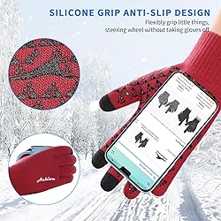Achiou Winter Gloves, Glove for Men Women, Upgraded