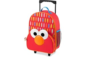 Skip Hop x Sesame Street Toddler Kids Carry-On Rolling Luggage with Wheels, Age 3y+ - Elmo