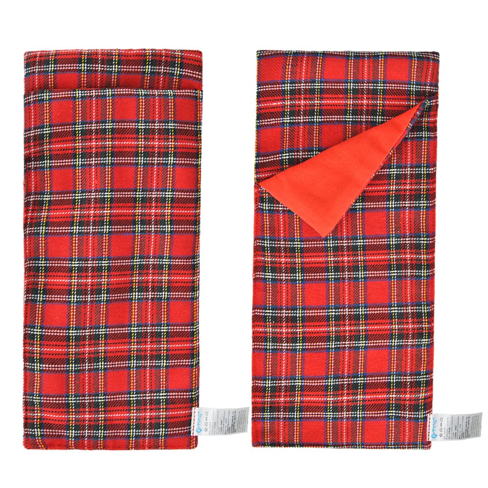 E-TING Sleeping Bag Christmas Accessory for Elf on the Shelf (Doll is not included) (Red Plaid)
