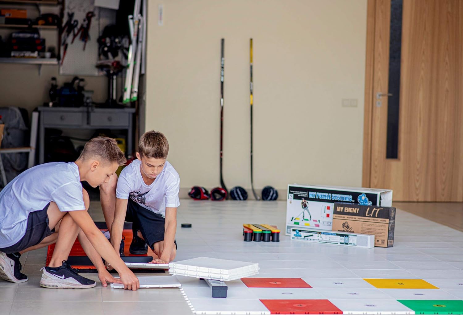 Hockey Revolution Professional Training Flooring Tile - MY PUZZLE SYSTEMS PRO : Sports & Outdoors
