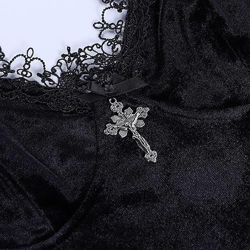 Women's Sexy Gothic Dress - Plus Size, Lolita Style, Y2K & Grunge Inspired,  Black Fairy Goth Dress in Dubai - UAE | Whizz Dresses