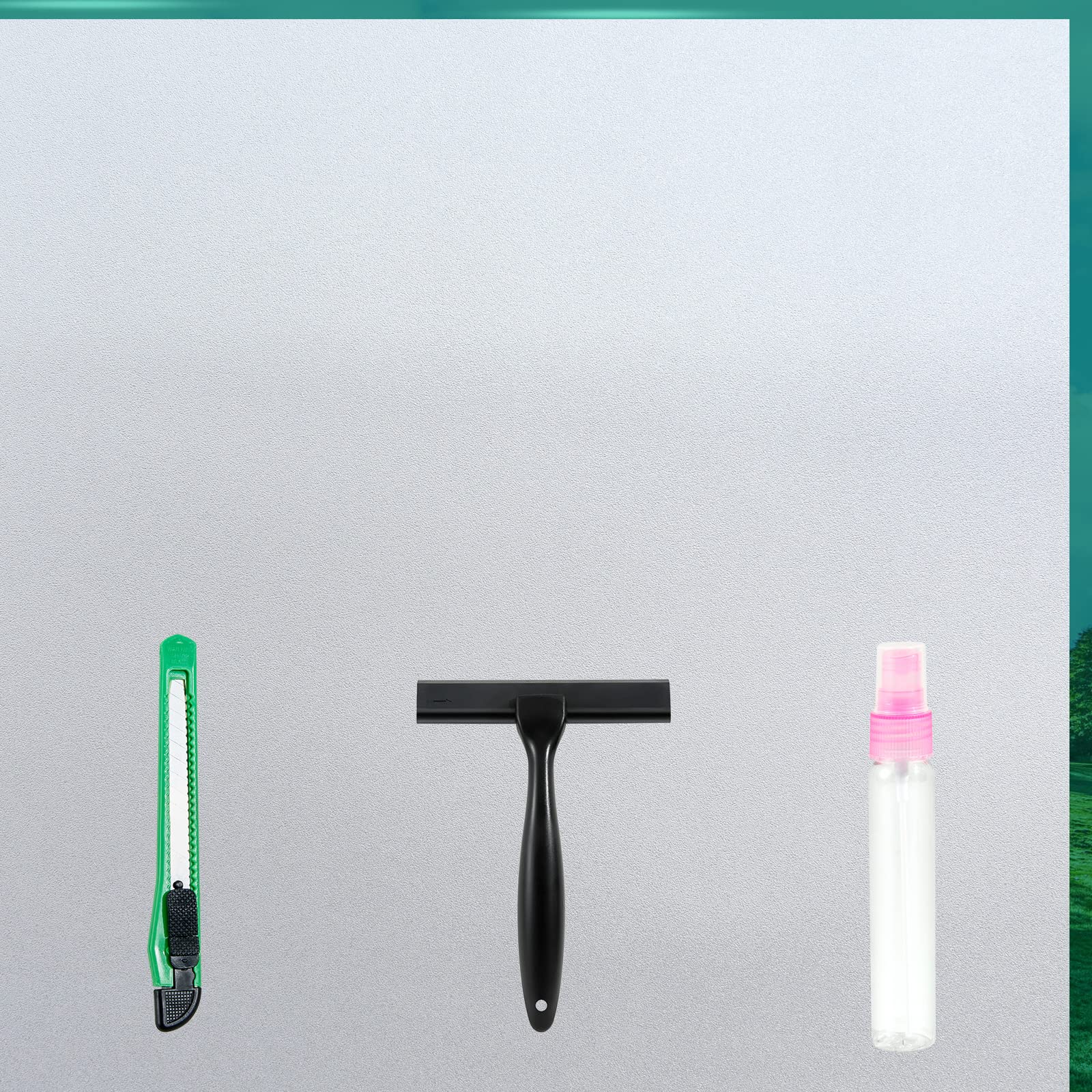 Frosted Glass Window Film with Tools,Reusable