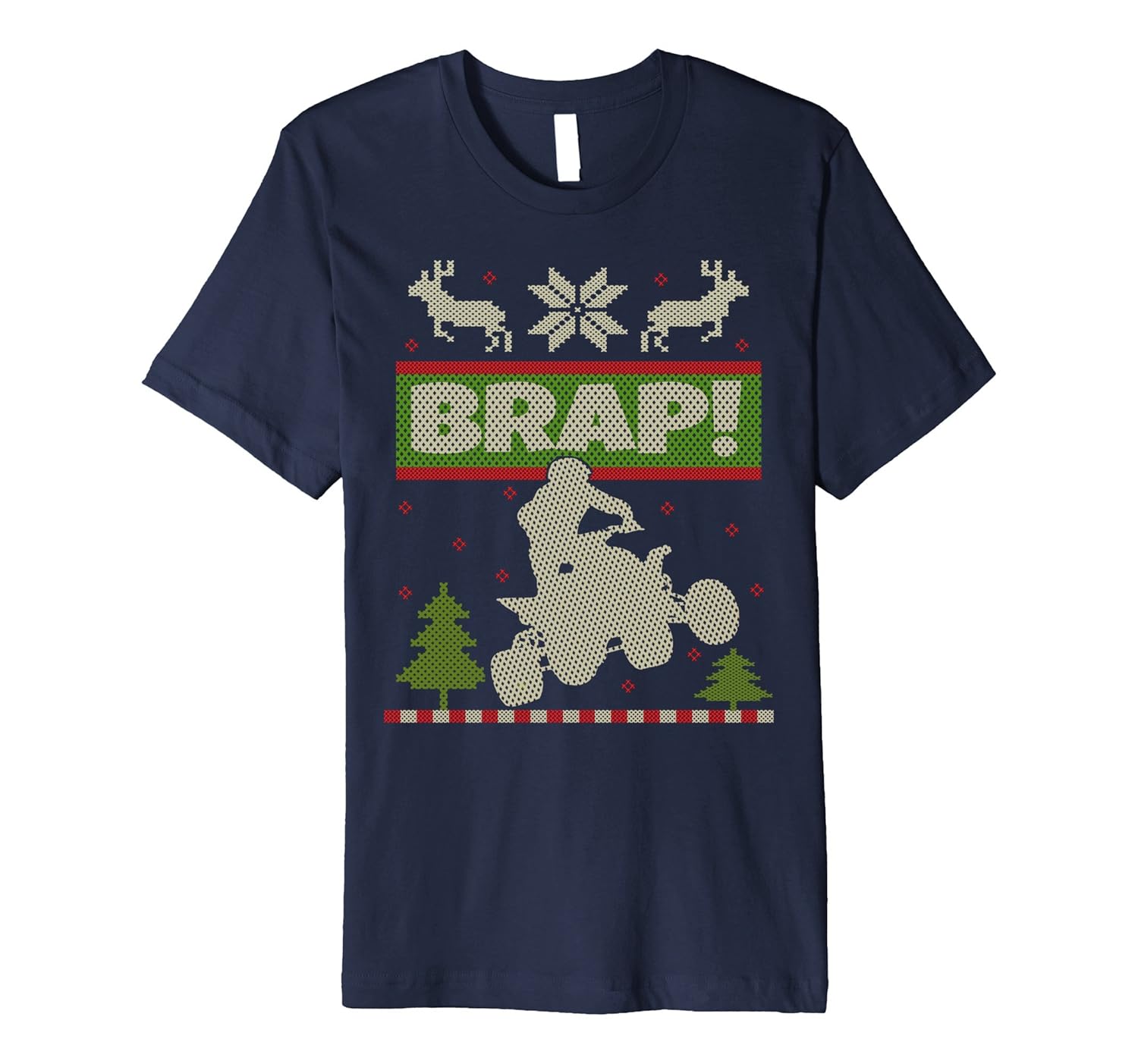 ATV Christmas Shirt Ugly Four Wheeler Xmas Sweater Tee-ANZ