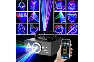 SALA DJ Laser Light with App Control, 3D Animation Laser Projector for Party, Supports Custom Drawings, Text Playback, Personalized Programming, Sound Activated Laser Machine for Stage, Disco, KTV, Bar