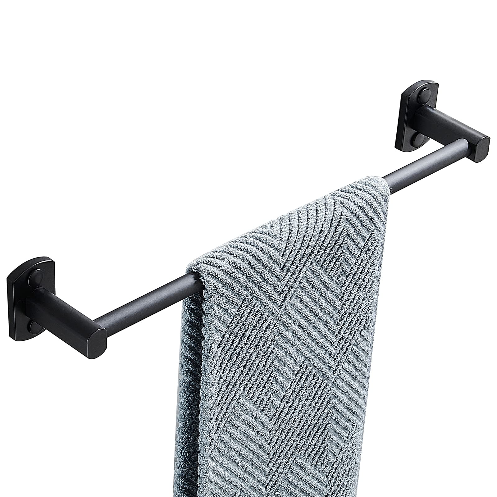 Dancrul Black Towel Bar - Wall Mounted Towel Hanger for Bathroom & Kitchen, 40CM — image 1