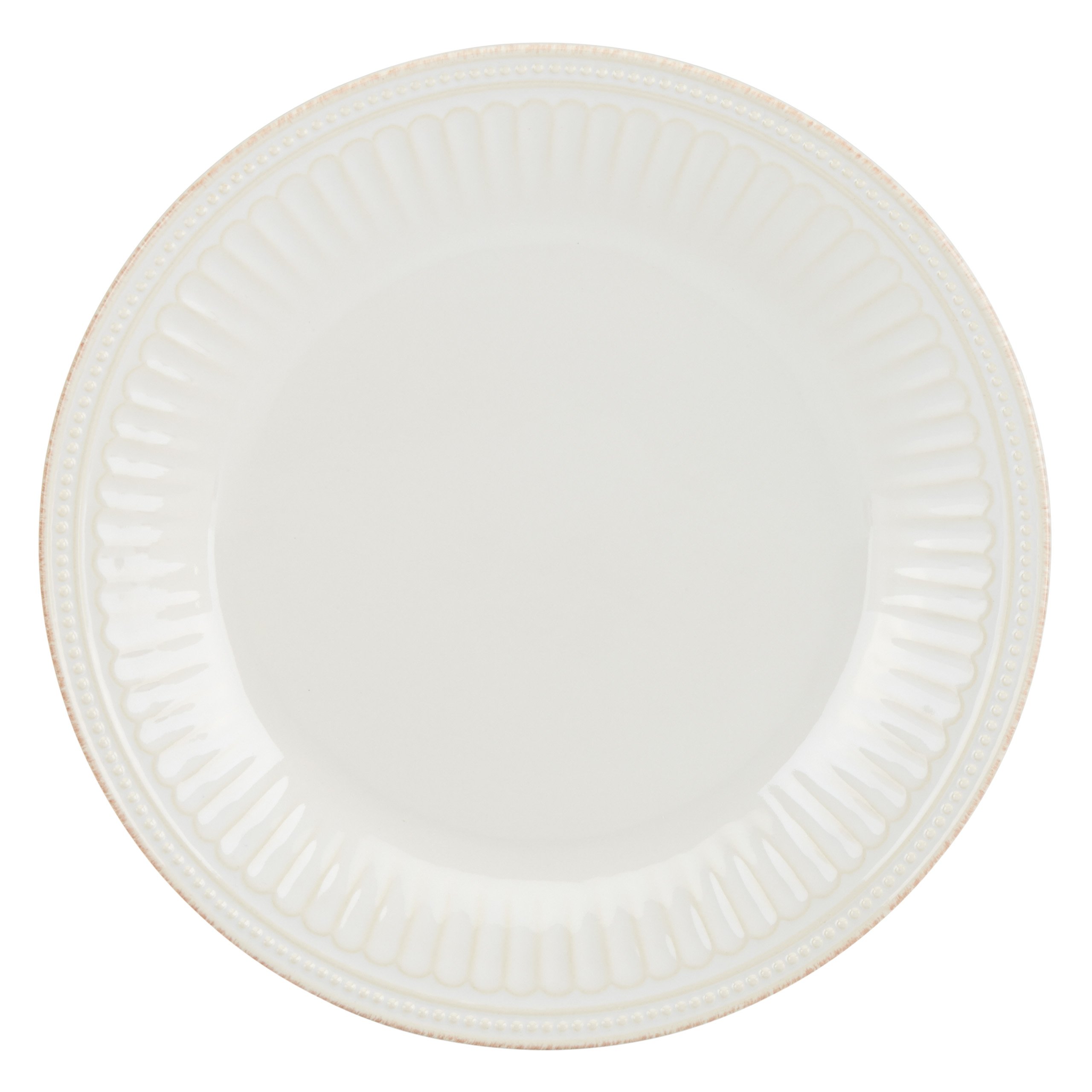 Lenox French Perle Groove Dinner Plate, White