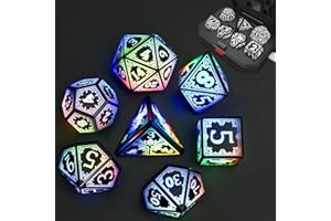 HTPOW Light up LED Dice Set Shake to Glowing DND Dice for Dungeons and Dragons Role Playing Dice Tabletop Games