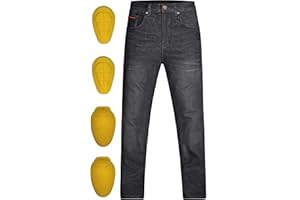 Sprint Choice CA Men's Motorcycle Riding Pants Biker Jeans Motorbike Protective Gear Made with Kevlar® Lining & CE Approved P