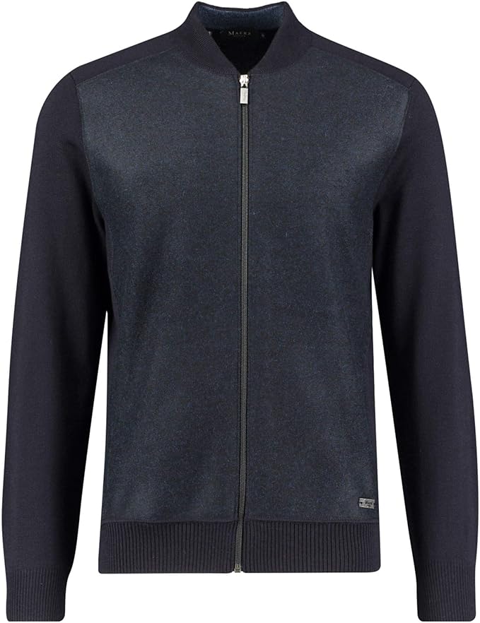Maerz Herren Strickblouson Merinowolle - Klassische Strickjacke Für Herren