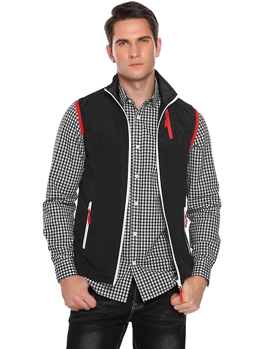 burlady Herren Funktionsweste - Outdoor - Windbreak Wasserfest Atmungsativ Weste Freizeit