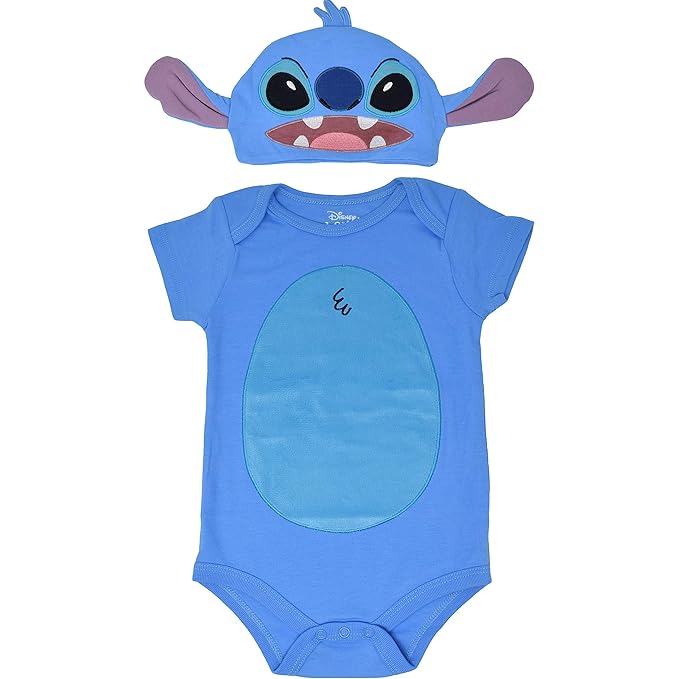 Buy Disney Lilo & Stitch Baby Boys Costume Short Sleeve Bodysuit Hat