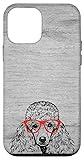iPhone 12 mini Poodle in Red Glasses Nerd Dog Case