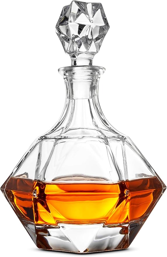 Decanters HighEnd Modern Wine Decanter Weighted Bottom Crystal Whiskey