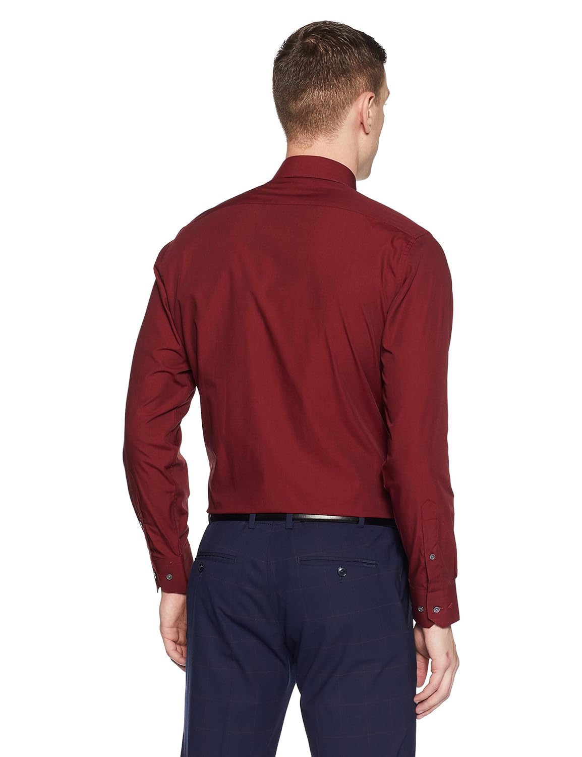 van heusen men's plain regular fit formal shirt