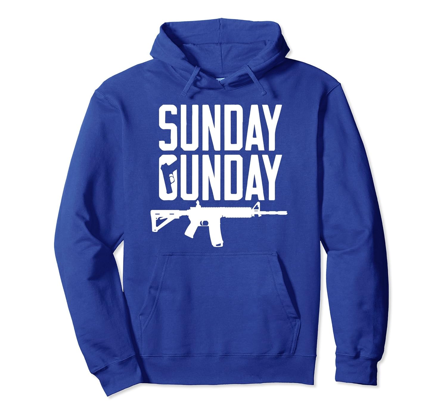 Sunday Gunday Gun Shooting Pistol Firearm AR15 Rifle Hoodie-anz