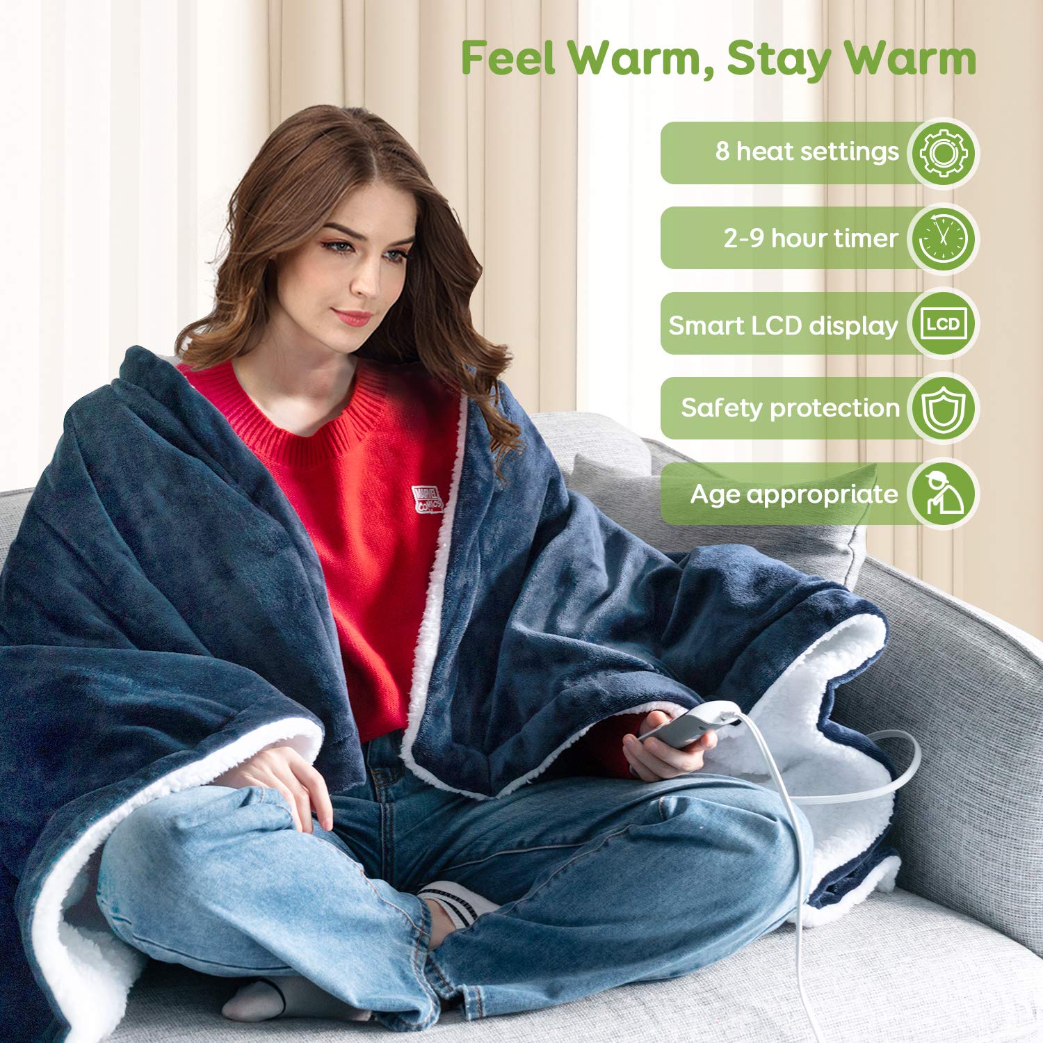 Sivio Electric Fast Heating Blanket 50\