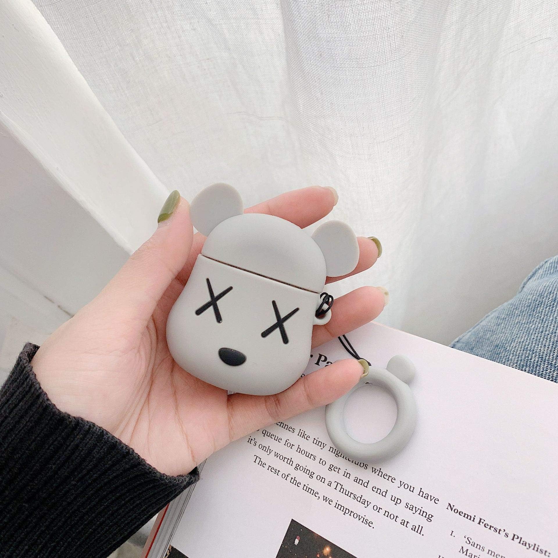 Airpods Protector Case (GloomieBear - Gray)