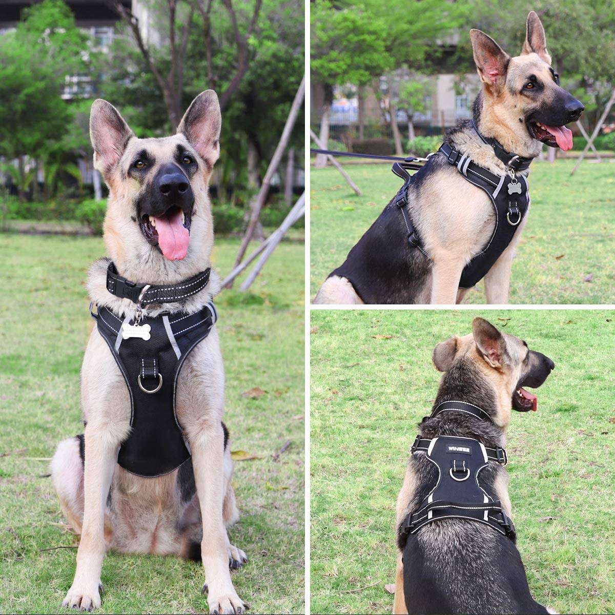 extra large dog harness with handle