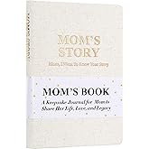 Mom Book to Fill Out, Mom's Story Journal, Life Keepsake Gifts with Prompt Questions for Parents, Family Legacy Journal, Memory Heirloom for Mother's Day, Birthday, or Christmas (Mom's Book Beige)