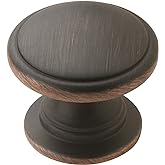 Amerock | Cabinet Knob | Oil Rubbed Bronze | 1-1/4 inch (32 mm) Diameter | Ravino | 1 Pack | Drawer Knob | Cabinet Hardware